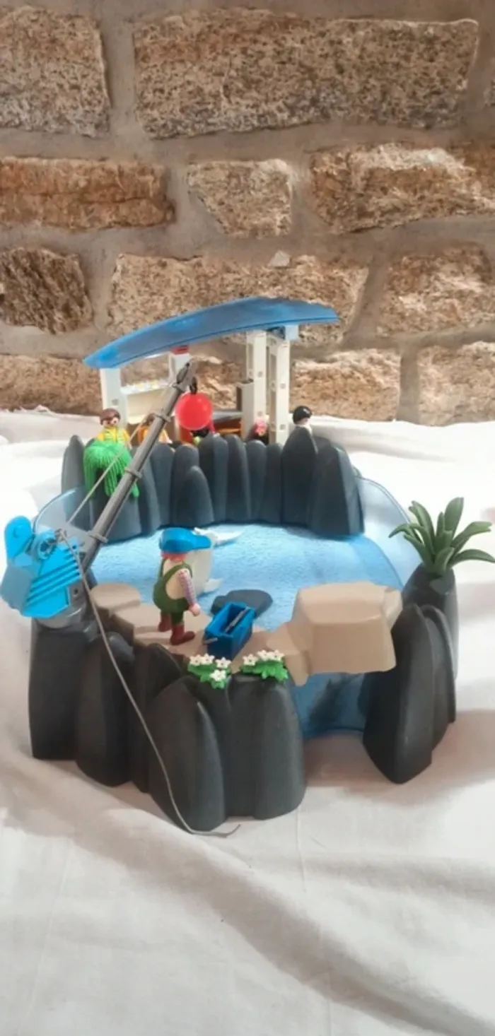 Delphinarium bassin aquatique avec dauphins playmobil