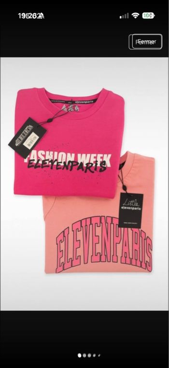 Lot 2 sous pulls filles eleven paris taille 4 ans