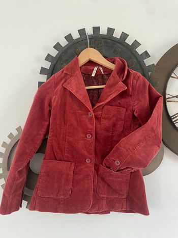 Veste brique velours 10 ans