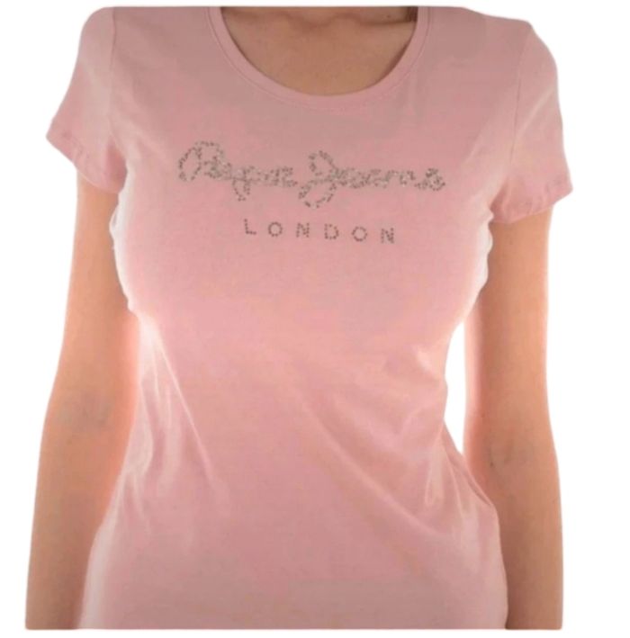 Tee shirt pepe jeans femme saumon T.XL