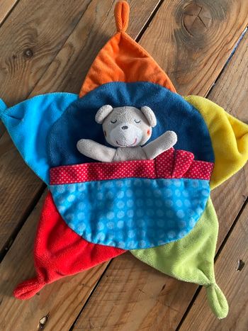 Doudou ours plat étoile kiabi nicotoy Simba