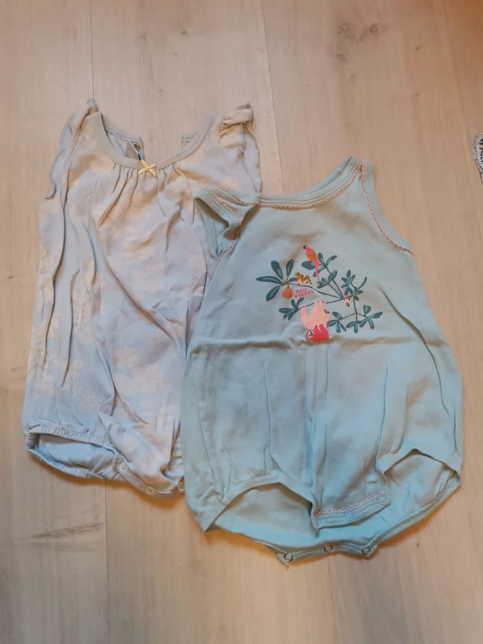 Lot X2 barboteuses Petit bateau 6 mois