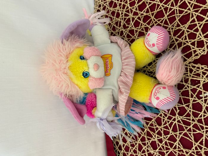 Peluche vintage Popples pompom girl