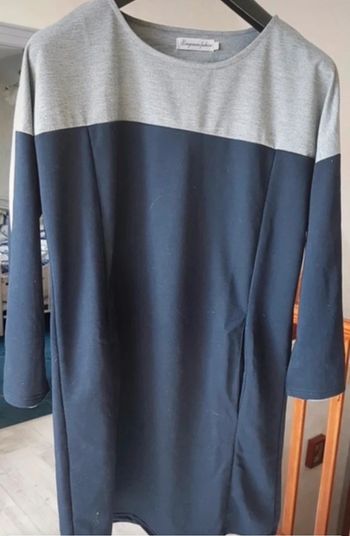 robe grise et marine fantaisie