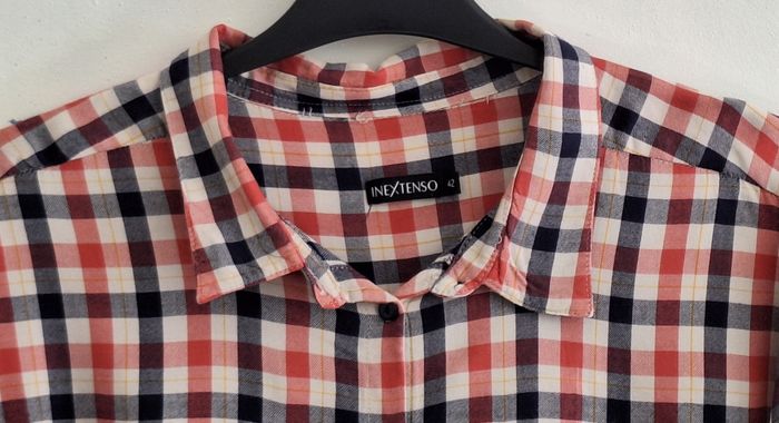 Chemise à carreaux légèrement masculine - photo numéro 2