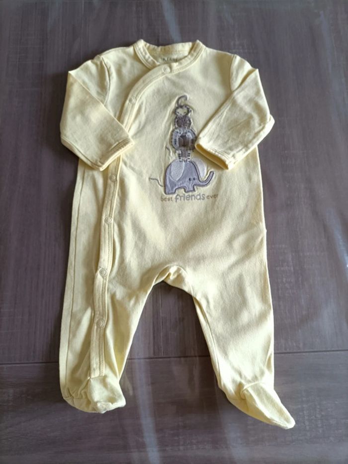 Lot de 2 pyjamas légers coton 3 mois - photo numéro 5