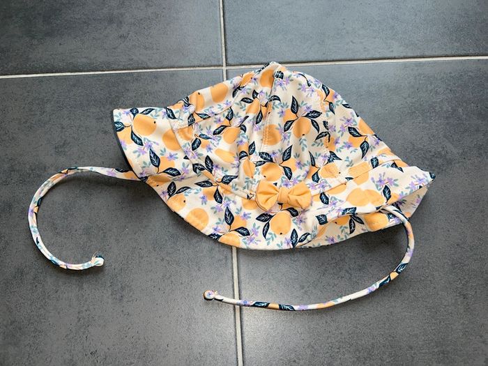 Chapeau de bain piscine mer bébé fille sergent major - photo numéro 2