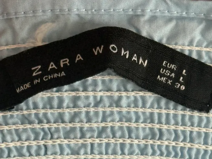 Robe courte style blouse Zara – Épaules dénudées – Taille L - photo numéro 4