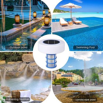Purificateur piscine solaire Zwbfu ioniseur anti-algues