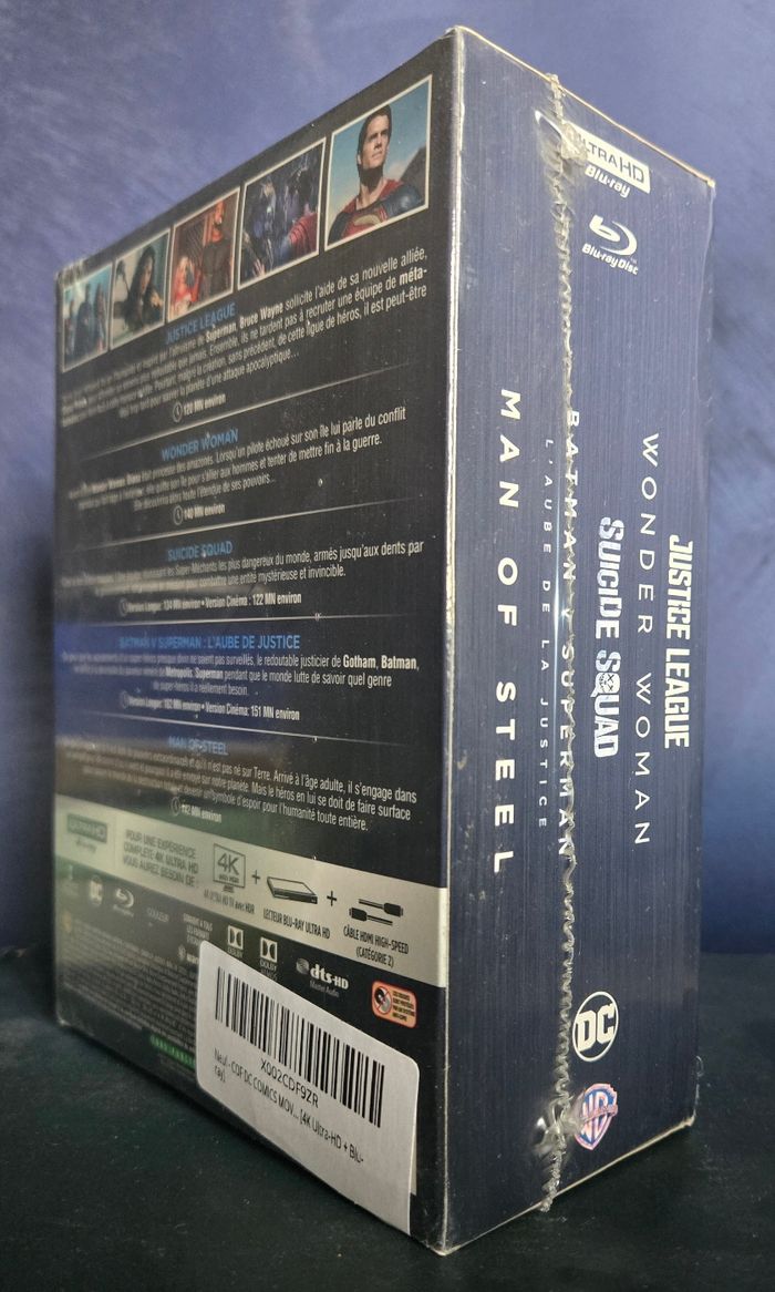 Coffret 5 Films Dc Comics Movie 2018 Blu-Ray 4k Ultra Hd neuf sous Blister - photo numéro 4