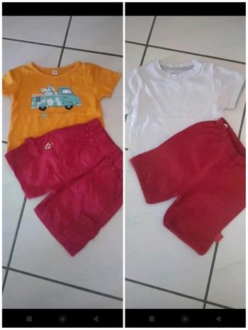 lot ensembles été garçon taille 6 mois