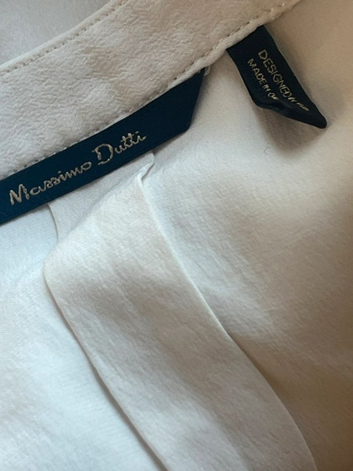 Blouse crème Massimo Dutti M - photo numéro 4