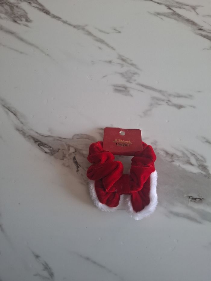 Chouchou Noël Velours rouge - photo numéro 3