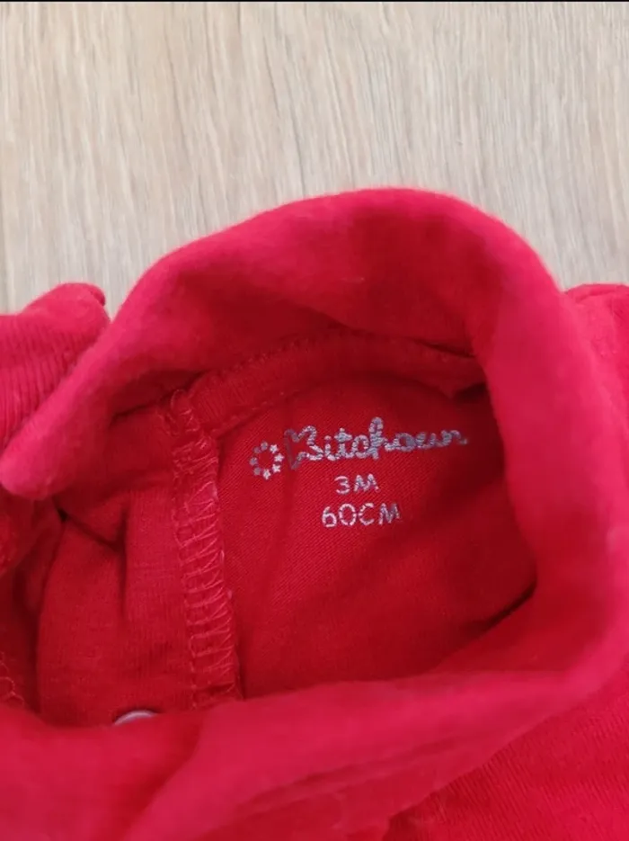 T-shirt col roulé Kitchoun 3 mois - photo numéro 3