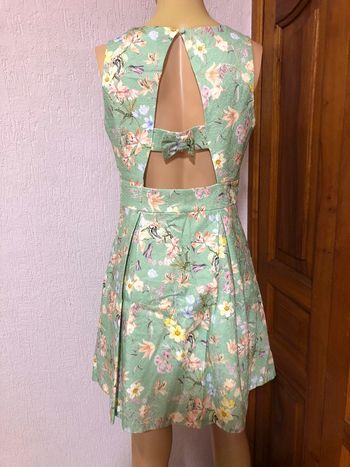 Robe pastel fleurie vert eau n e u v e