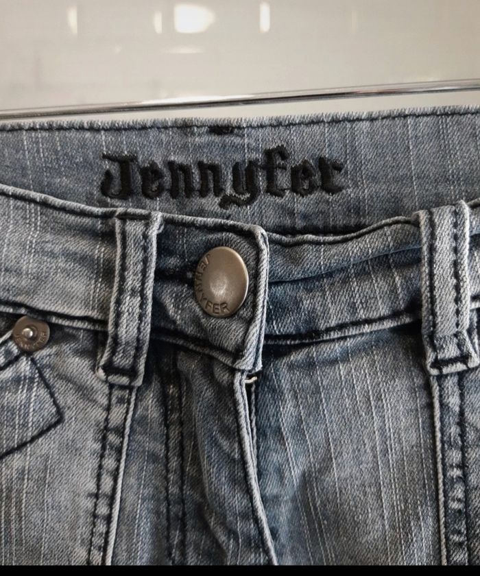 Pantacourt en jean fille xs - photo numéro 3