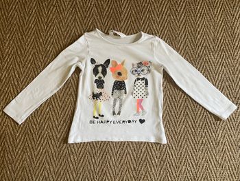 Adorable t-shirt manches longues H&M 4 ans