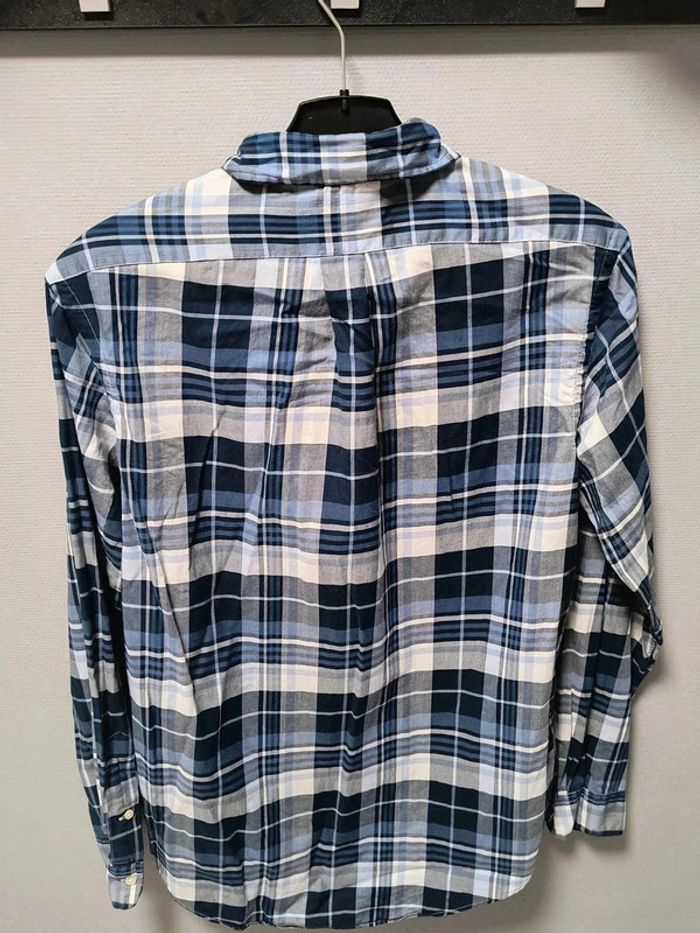 Chemise Ralph Lauren Vintage à Carreaux – Custom Fit – Bleu/Blanc (Taille M) - photo numéro 6