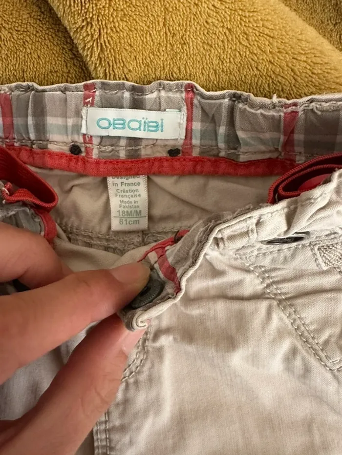 Lot de 2 pantalons 18 mois Obaibi - photo numéro 5