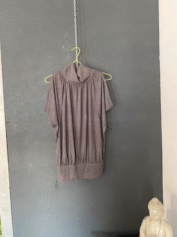 Haut loose manches chauve-souris fendues