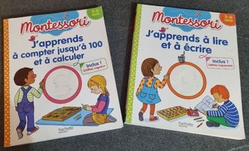 Lot 2 livres Montessori + cahier de vacances