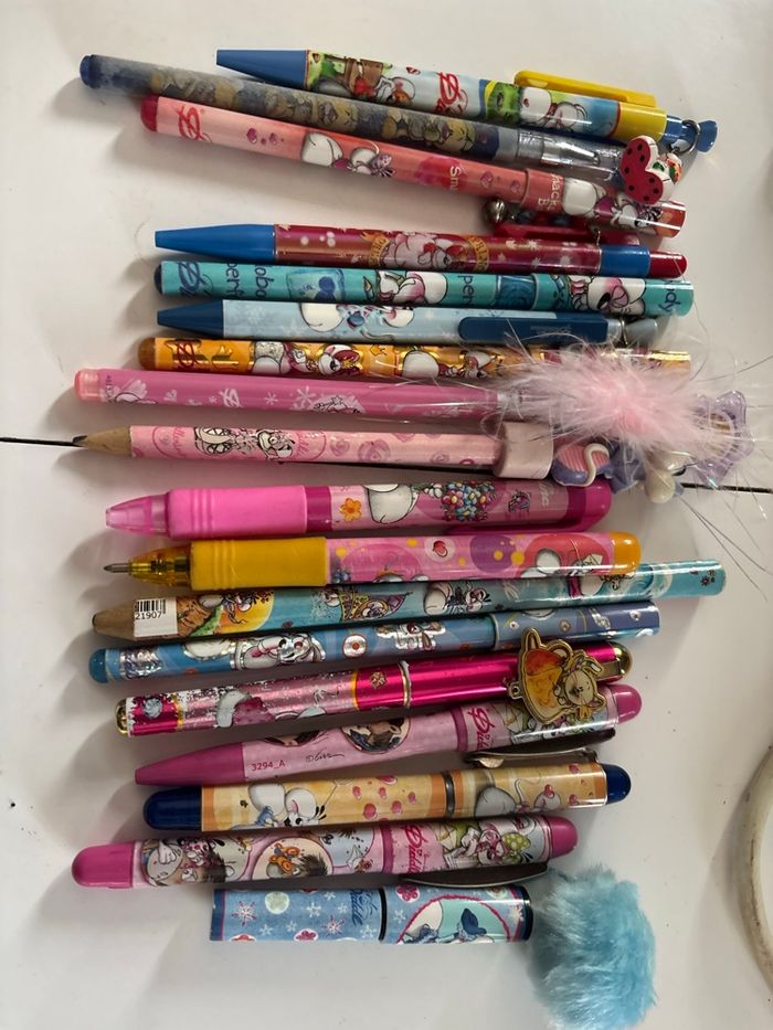 Lot de 18 stylos diddl pour collection - photo numéro 2