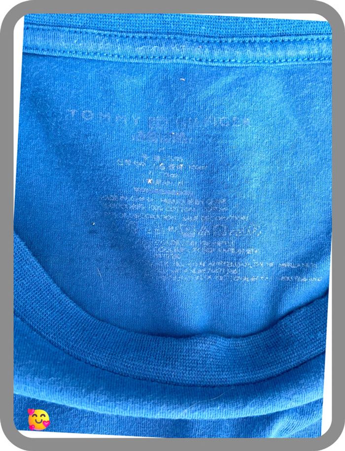 T-shirt Tommy Hilfiger – Homme – Taille XL – Bleu vif – Bon état - photo numéro 4