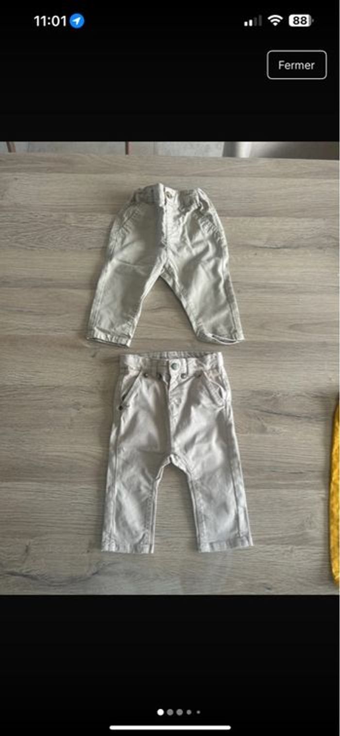 Lot de 2 pantalons chino