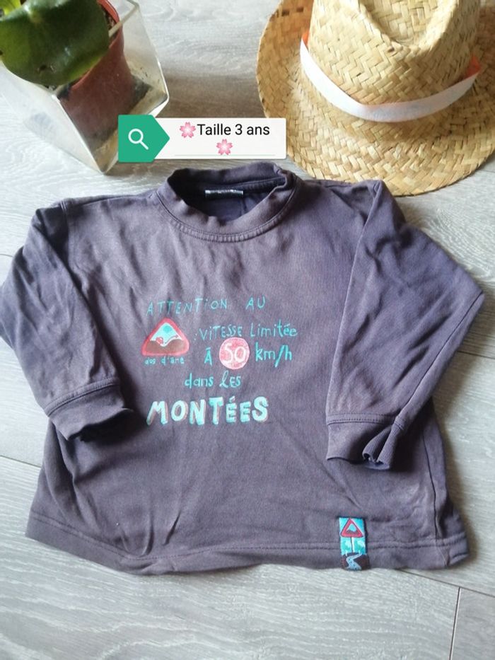 🌸Top parme manches longues Taille 3 ans "DPAM" 🌸