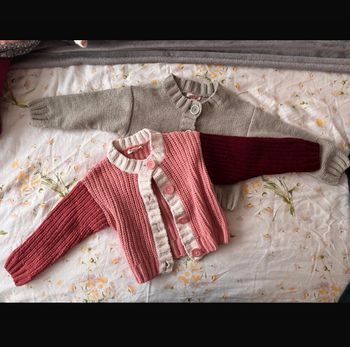 Lot de 2 Gilets en maille Du Pareil au Même - Fille - 4 ans