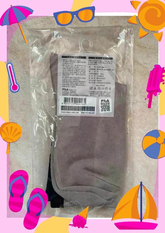 BTS Chaussettes Fila project 7 socks chaussettes 240 cm 38 - photo numéro 2