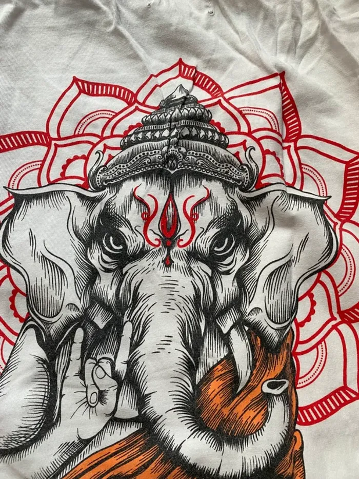 T shirt imprimé éléphant YourTurn L - photo numéro 9