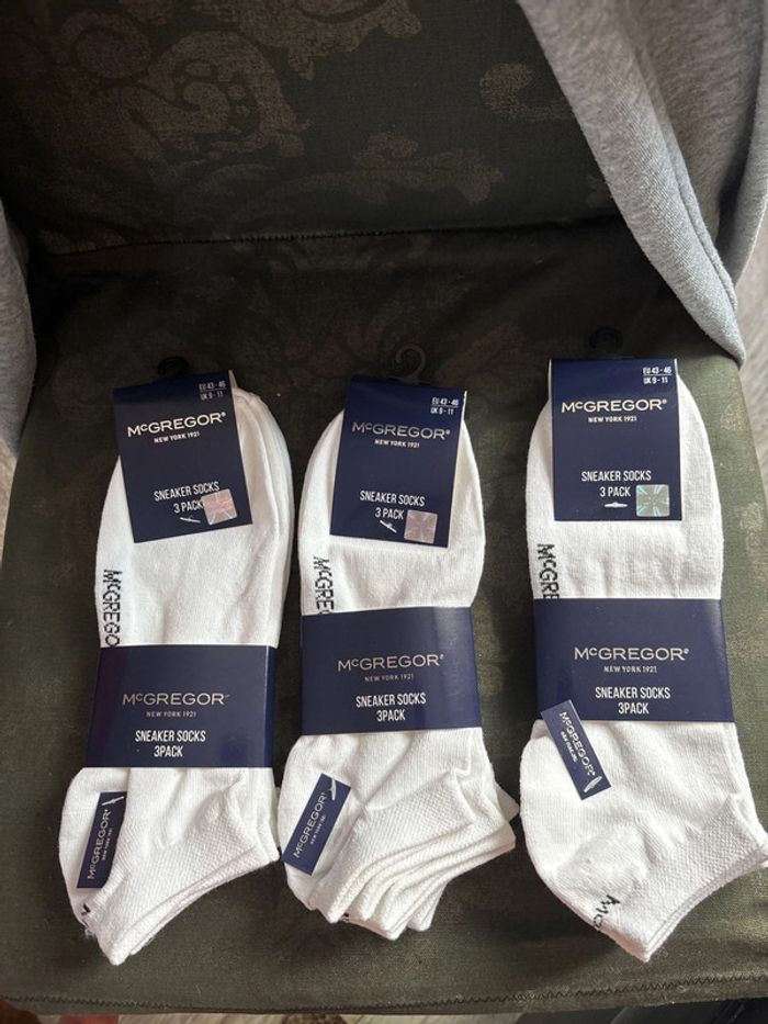 Lot de 3 packs de socks blanche