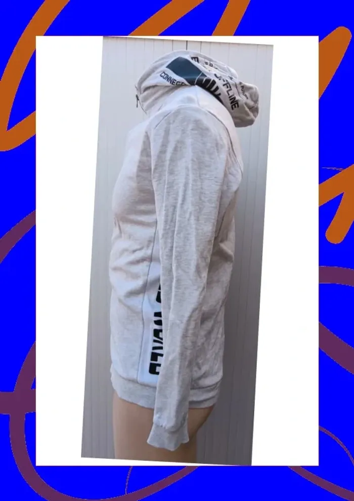 Sweat zippé à capuche 16 ans/S Kiabi - photo numéro 6