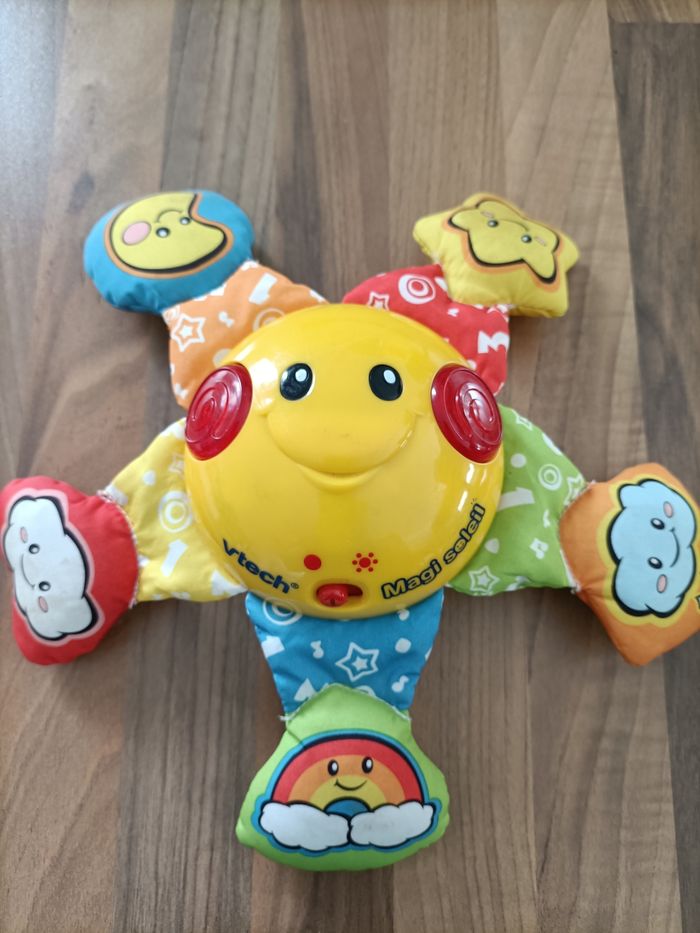 Lot bébé étoile pieuvre musicale et peluche girafe - photo numéro 3