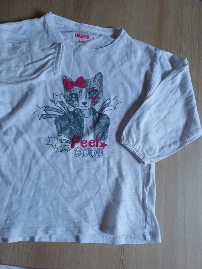 T-shirt chat liberto - photo numéro 3