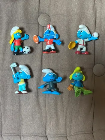Lot de figurines Schtroumpfs sportifs Jakks