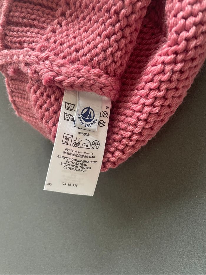 Bonnet fille rose 3 ans Petit bateau - photo numéro 3