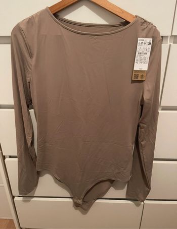 Body uni beige, taille L, Kiabi