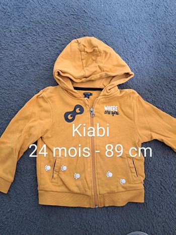 Gilet jaune moutarde 89 cm