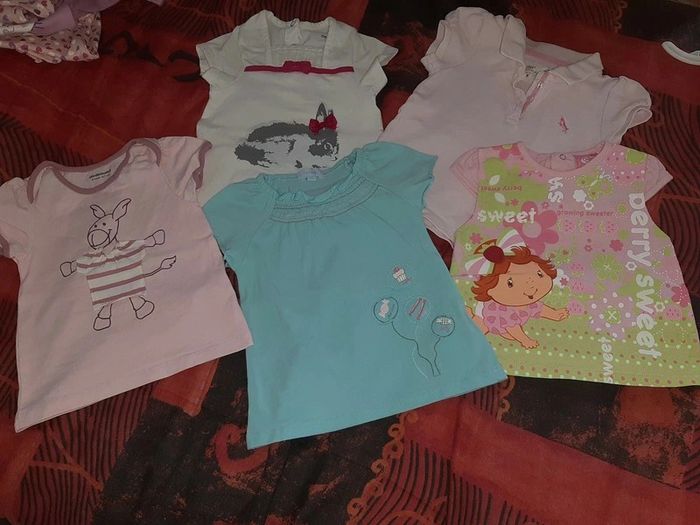 5 tee-shirts 6mois