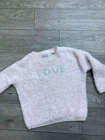 Pull doux rose pastel 3 ans okaidi