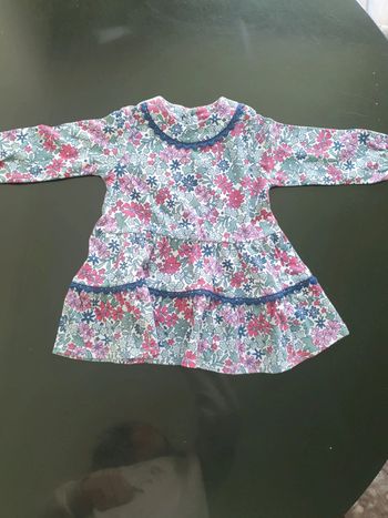 Robe à manches longues fleurie