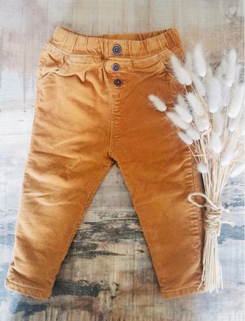 🌺Pantalon velour camel Tape à l’œil 18mois