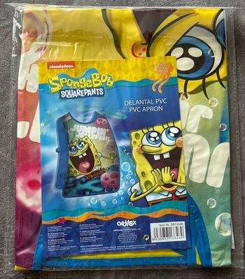 Tablier pour peindre en PVC Spongebob bob l’éponge Nickelodeon taille unique