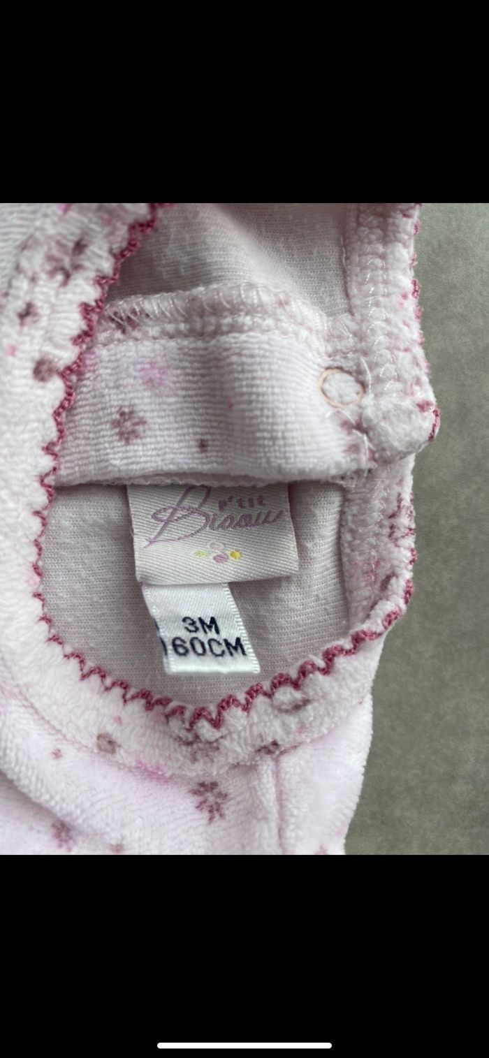 Pyjama fille à fleurs 3 mois - photo numéro 7