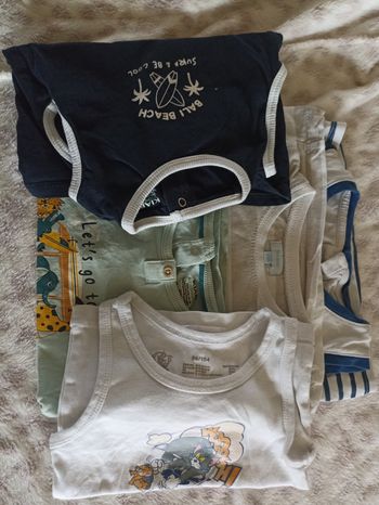 Lot tee-shirts à bretelles