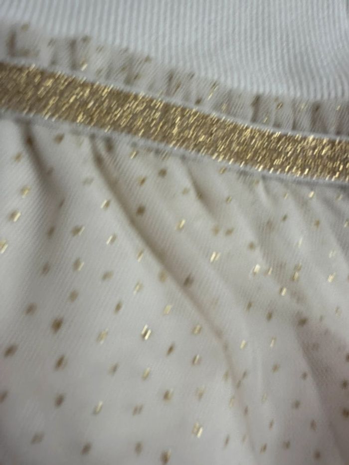 Robe beige et tulle blue seven taille 6-9 mois - photo numéro 3