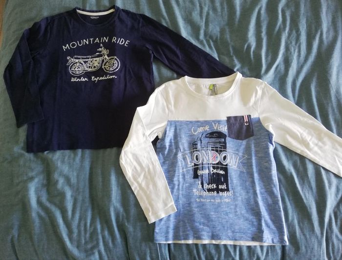 Lot de 2 tee-shirts manches longues en très bon état