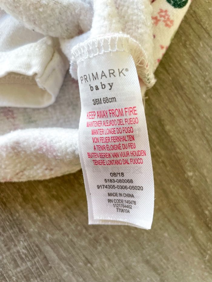 Robe body à fleurs Primark taille 3/6 mois - photo numéro 9